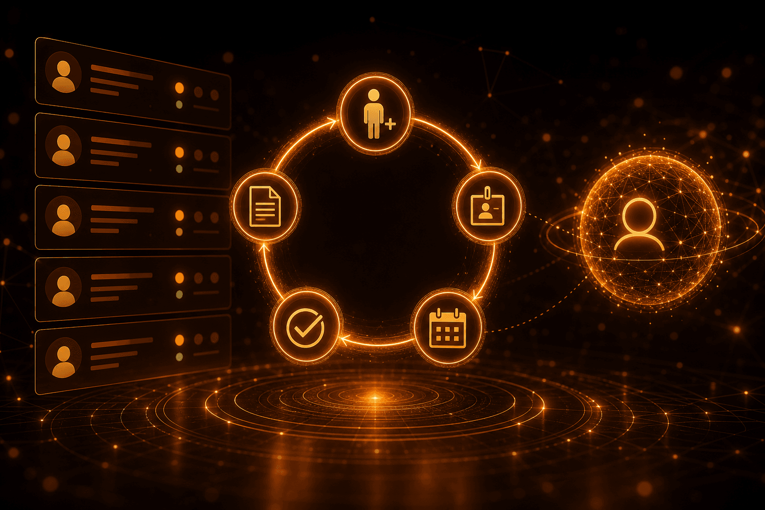 Continuous workforce lifecycle compliance monitored by AI across HR events