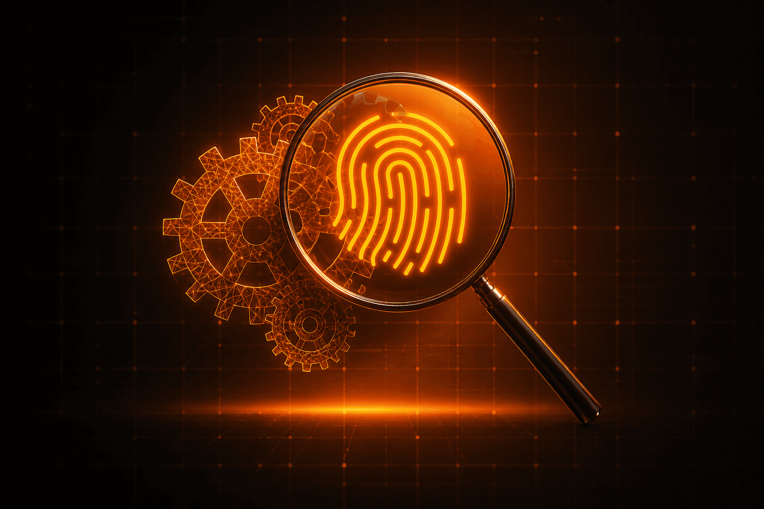 Fingerprint verification under a magnifying glass with autonomous assurance gears